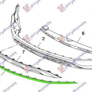 605106370 Opel Mokka X 2016- | Σπόιλερ Εμπρός