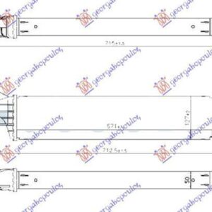 606006215 Opel Adam 2012-2019 | Ψυγείο Intercooler