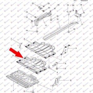 302000830 Fiat Talento 2016- | Ποδιά Μηχανής