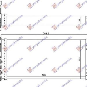 627106500 Peugeot 5008 2013-2016 | Ψυγείο Καλοριφέρ