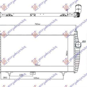 020806230 Citroen C5 2004-2008 | Ψυγείο Intercooler