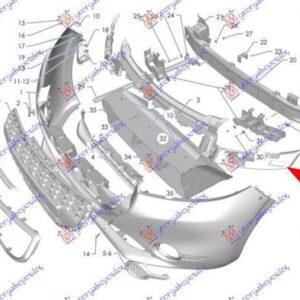 629003845 Peugeot 208 2012-2015 | Τραβέρσα Προφυλακτήρα Εμπρός