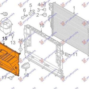 650000890 Porsche Cayenne 2010-2015 | Αεραγωγός Ψυγείου