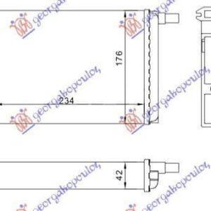 667806500 Renault Trafic 1980-2002 | Ψυγείο Καλοριφέρ