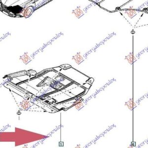 673500840 Renault Megane Hatchback/Station Wagon 2015-2019 | Ποδιά Μηχανής