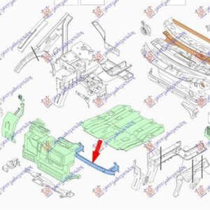 673703840 Renault Megane Hatchback/Station Wagon 2019- | Τραβέρσα Προφυλακτήρα Εμπρός