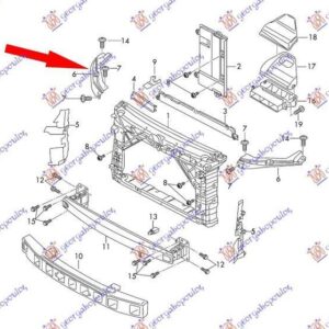 746100271 Skoda Fabia 2014-2018 | Ποδιά Εμπρός Δεξιά