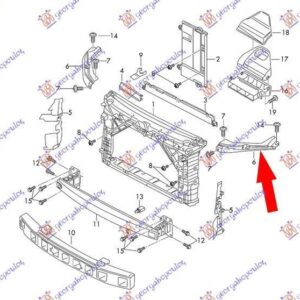 746100272 Skoda Fabia 2014-2018 | Ποδιά Εμπρός Αριστερή