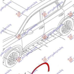 753006542 Skoda Kodiaq 2016- | Πλαστικό Φρύδι Εμπρός Αριστερό