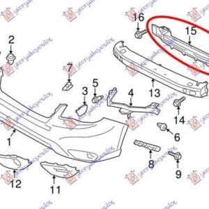 770303840 Subaru Forester 2015-2019 | Τραβέρσα Προφυλακτήρα Εμπρός