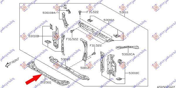 773100510 Subaru Impreza 2017- | Τραβέρσα Ψυγείου