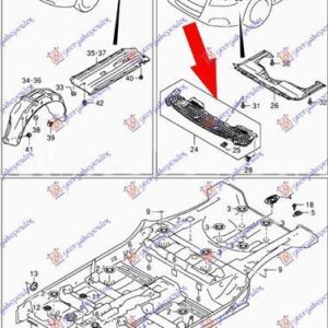 797000835 Suzuki SX4 S-Cross 2013-2016 | Ποδιά Προφυλακτήρα Εμπρός