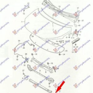 799004282 Suzuki Ignis 2016-2020 | Τραβέρσα Ψυγείου Αριστερή