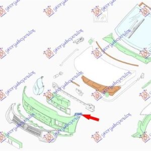 799004283 Suzuki Ignis 2016-2020 | Βάση Προφυλακτήρα Εμπρός Δεξιά