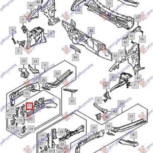 801000471 Suzuki Baleno 2016- | Λαμαρίνα Μετώπης Δεξιά