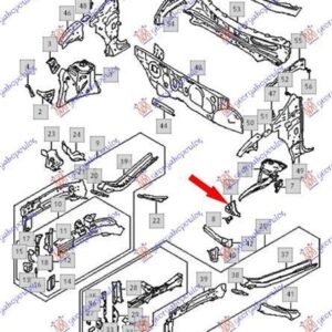 801004274 Suzuki Baleno 2016- | Βάση Φτερού Εμπρός Αριστερή