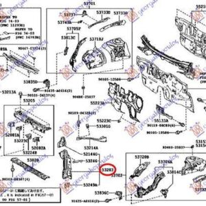 820200272 Toyota Prius 2016-2019 | Λαμαρίνα Μετώπης Αριστερή