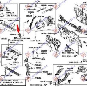 820204271 Toyota Prius 2016-2019 | Βάση Φτερού Εμπρός Δεξιά