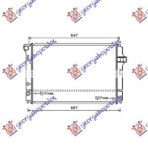 821006345 Toyota Yaris 2011-2014 | Ψυγείο Νερού