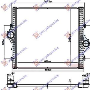 825206200 Toyota Land Cruiser Prado 2013-2017 | Ψυγείο Intercooler