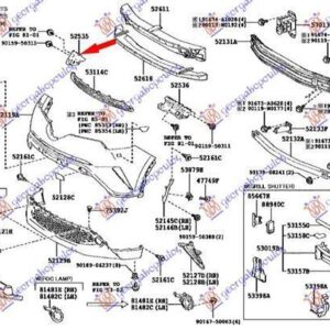 829504281 Toyota C-HR 2016-2019 | Βάση Προφυλακτήρα Εμπρός Δεξιά