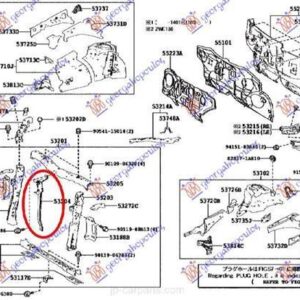 830200270 Toyota Auris 2015-2019 | Τραβέρσα Μετώπης