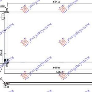 830106410 Toyota Auris 2012-2015 | Ψυγείο A/C