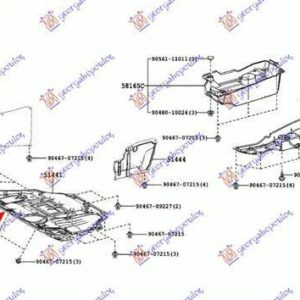 832200835 Toyota Rav 4 2016-2019 | Ποδιά Μηχανής Εμπρός