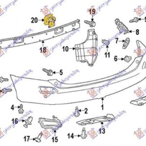 832104303 Toyota Rav 4 2012-2016 | Βάση Τραβέρσας Πίσω Δεξιά