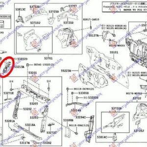 834200271 Toyota Corolla Sedan 2016-2019 | Ποδιά Εμπρός Δεξιά