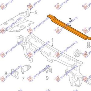 877000500 VW Touareg 2010-2014 | Τραβέρσα Ψυγείου