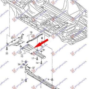 877100835 VW Touareg 2014-2018 | Ποδιά Σασμάν