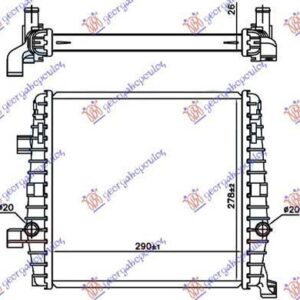 650106301 Porsche Cayenne 2015-2018 | Ψυγείο Βοηθητικό Δεξιό