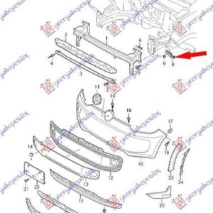 878004281 VW Up 2012-2016 | Βάση Προφυλακτήρα Εμπρός Δεξιά