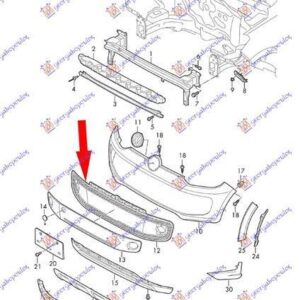 878004800 VW Up 2012-2016 | Δίχτυ Προφυλακτήρα Εμπρός