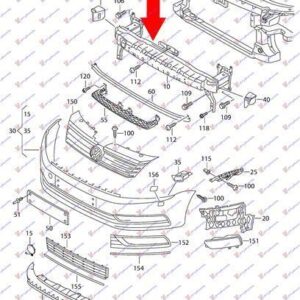 884003840 VW Passat 2011-2015 | Τραβέρσα Προφυλακτήρα Εμπρός