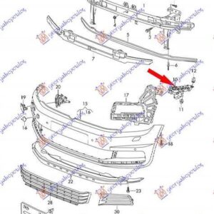 885304281 VW Touran 2015- | Βάση Προφυλακτήρα Εμπρός Δεξιά