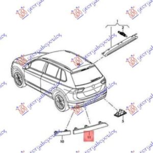 889306104 VW Tiguan 2020- | Αντανακλαστικό Προφυλακτήρα Πίσω Αριστερό